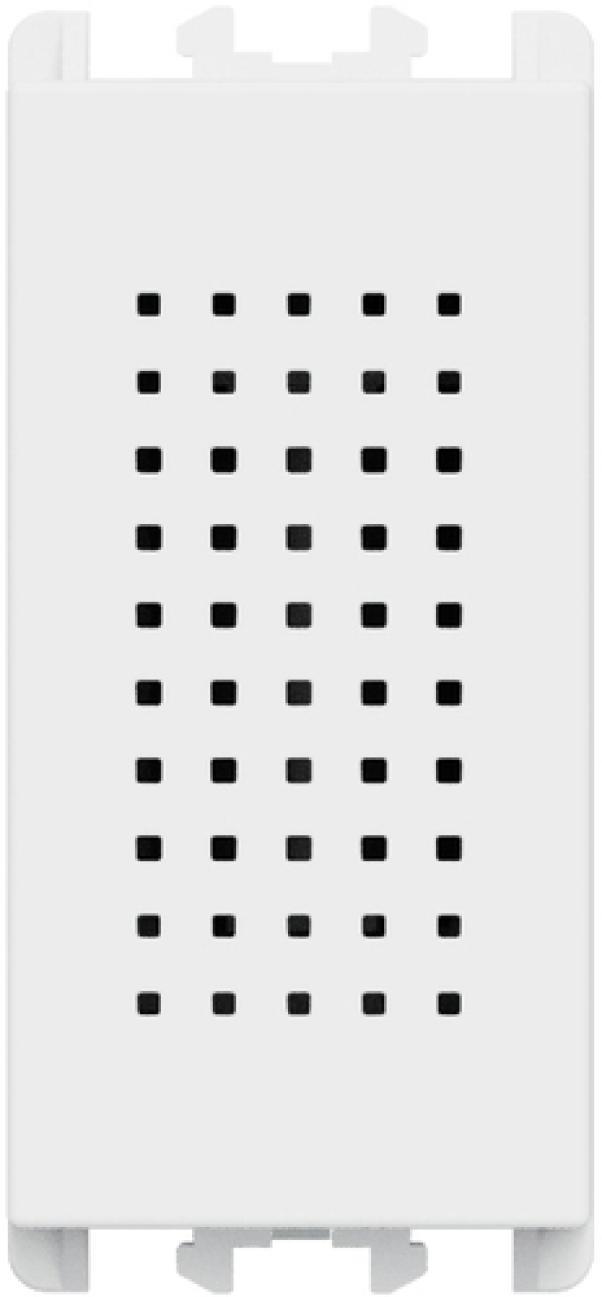 suoneria urmet lybra bianca 1 modulo 12 vca vista laterale corpo modulo