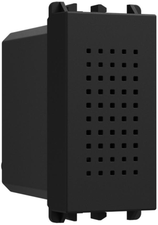 suoneria urmet lybra nera 1 modulo 12vca vista frontale