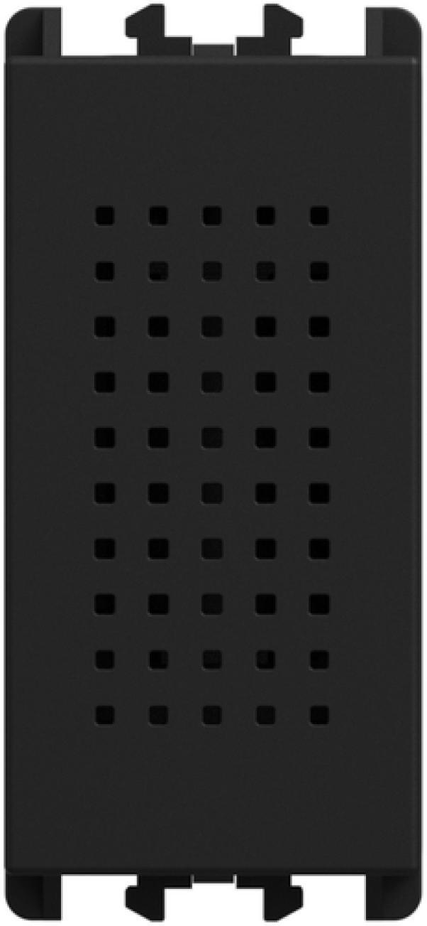 suoneria urmet lybra nera 12vca vista laterale corpo da incasso