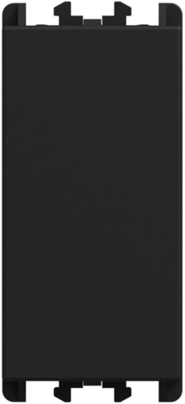 copriforo nero urmet serie lybra frontale accessorio elettrico 1 modulo civile