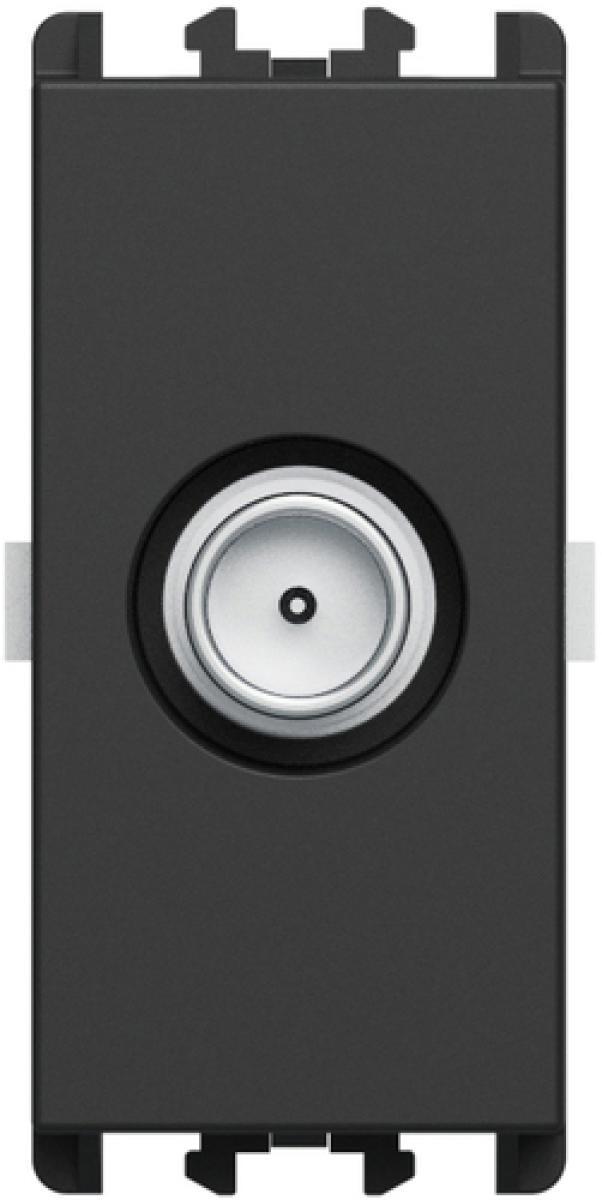 Presa TV passante maschio Urmet 1 modulo attenuazione 5 dB Lybra Nero - 27405.N 01