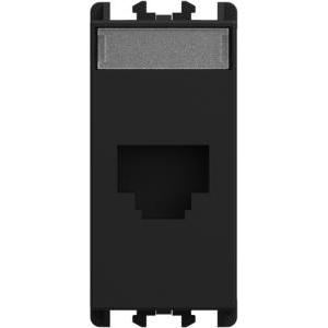 Presa rj45  cat.6 utp 1 modulo lybra nero - 27446.n