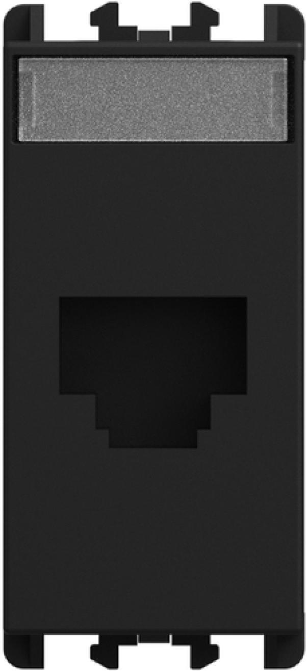 Presa RJ45 Urmet Cat.6 UTP 1 modulo Lybra Nero - 27446.N 01