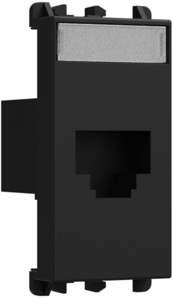 Presa RJ45 Urmet Cat.6 UTP 1 modulo Lybra Nero - 27446.N 02