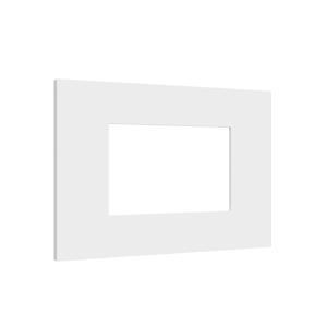 Placca elettrica 3 moduli tecnopolimero bianco  27803.bn lybra