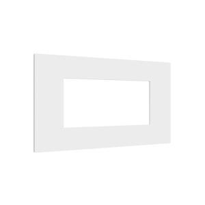 Placca 4 moduli tecnopolimero bianco  27804.bn lybra serie