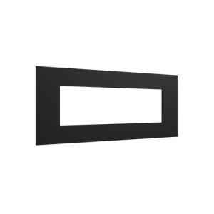 Placca 6 moduli tecnopolimero nera  27806.nr lybra