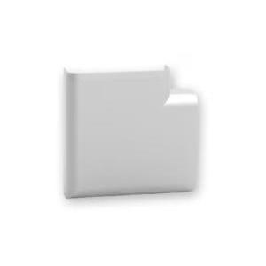 Curva piana battiscopa alluminio tw70.al