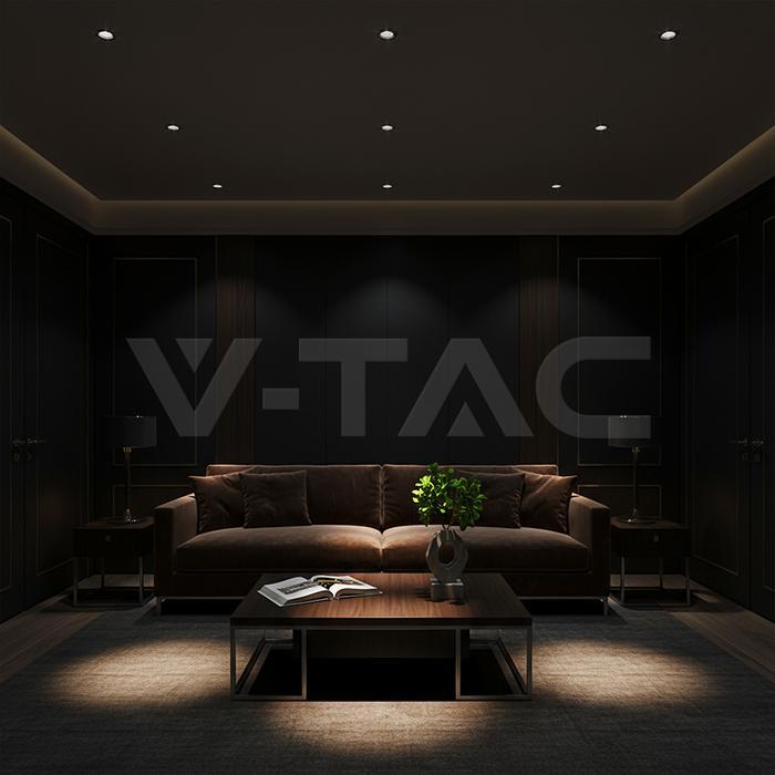 illuminazione interno con spot led a soffitto effetto luce calda 3000k