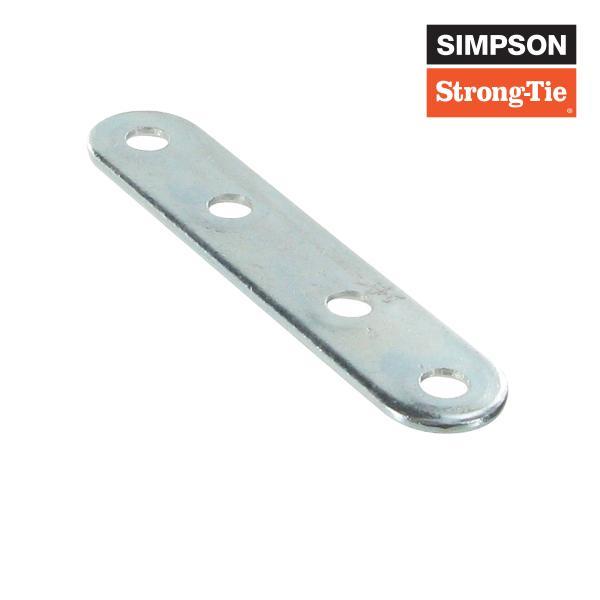 connettore in acciaio zincato Friulsider con quattro fori per fissaggio