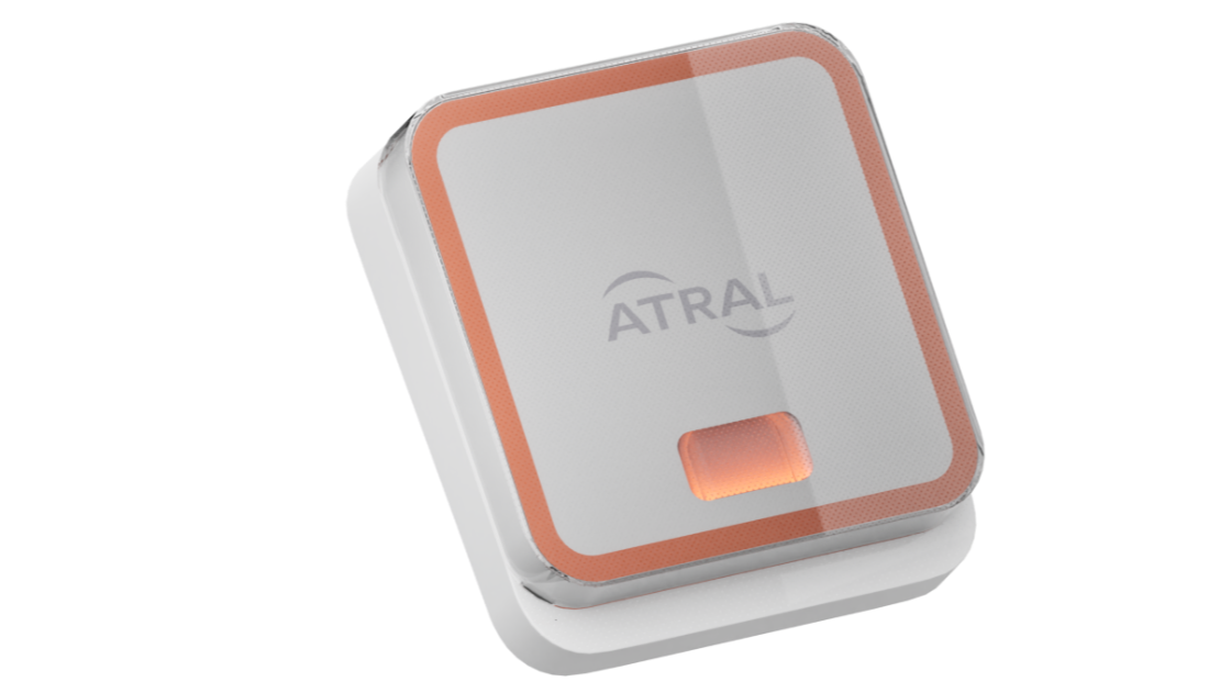 Sirena d'allarme esterna con lampeggiante arancione LOGISTY HAGER vista obliqua moderna