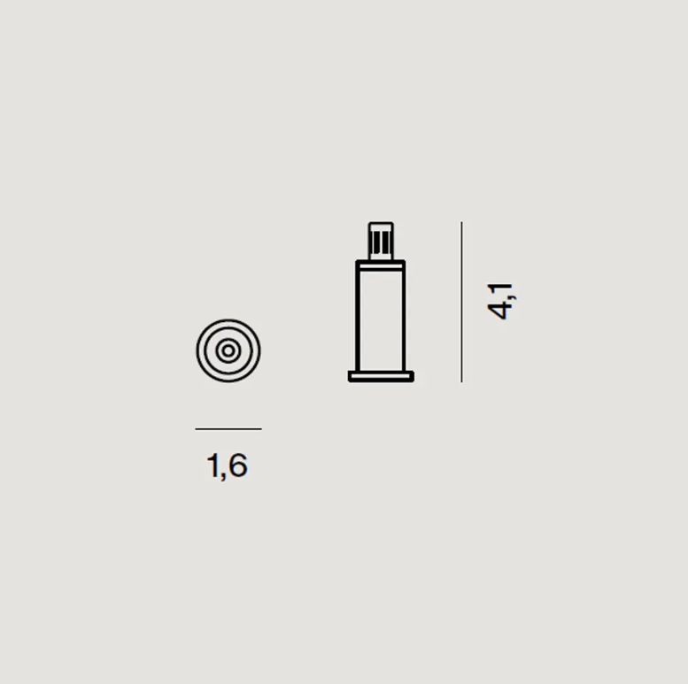 dimensioni kit decentralizzazione sospensione foscarini acciaio per lampade a soffitto