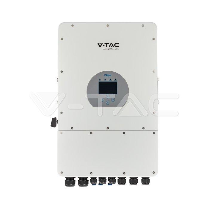 inverter ibrido solare trifase 10 kw v tac vista frontale
