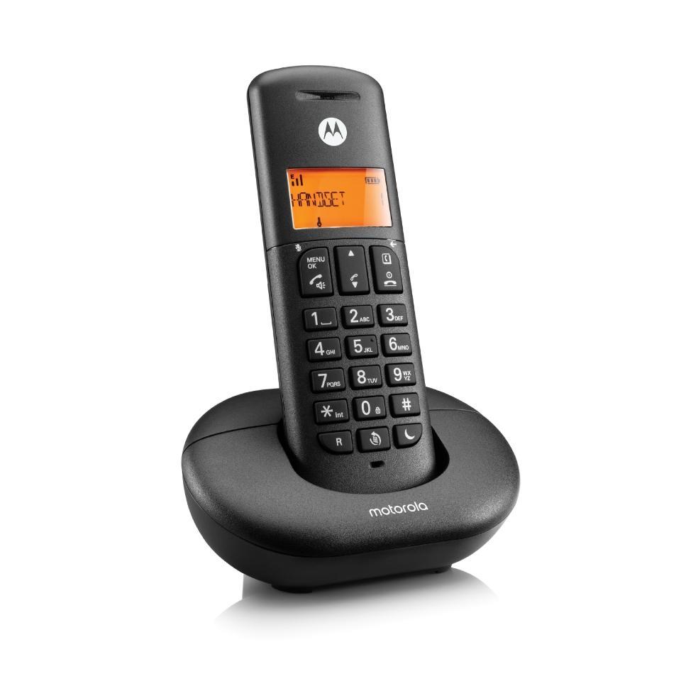 telefono cordless GBS Elettronica display retroilluminato nero