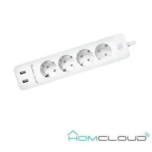 Multipresa wifi smart 16a 4 prese 2 usb homecloud vz-eps16a4 gestione remota