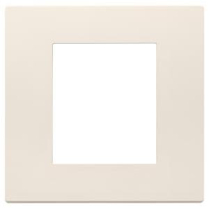 Placca civile tecnopolimero 2 moduli canapa  linea 30642.01