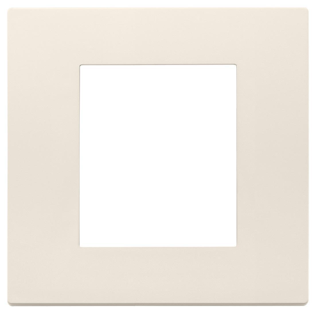 placca vimar 2 moduli tecnopolimero canapa vista frontale per impianti civili