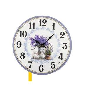 Orologio parete tondo 35 cm  21566 fiori