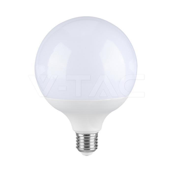 lampadina globo led e27 v tac 22w 3000k luce calda