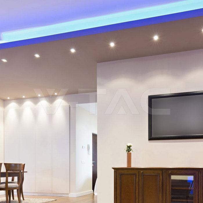 lampadina led gu10 v tac 4 5w 6500k vista frontale