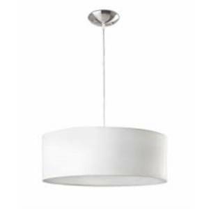 Sospensione seven in stoffa colore bianco 3x60w 68284