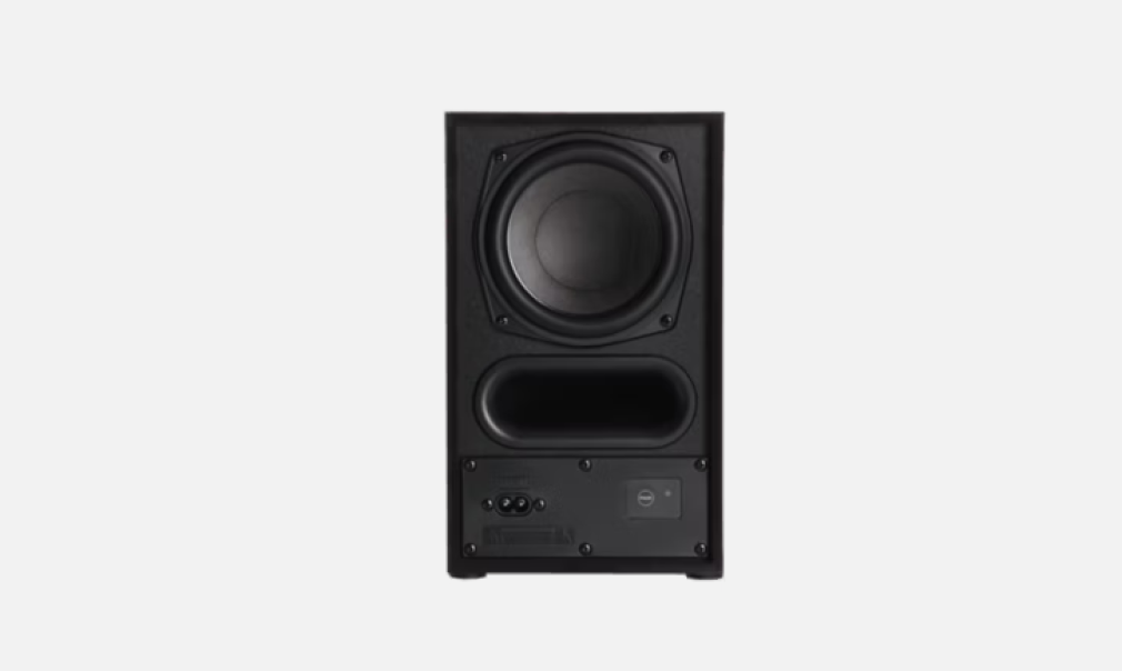 subwoofer panasonic per soundbar con porta bass reflex
