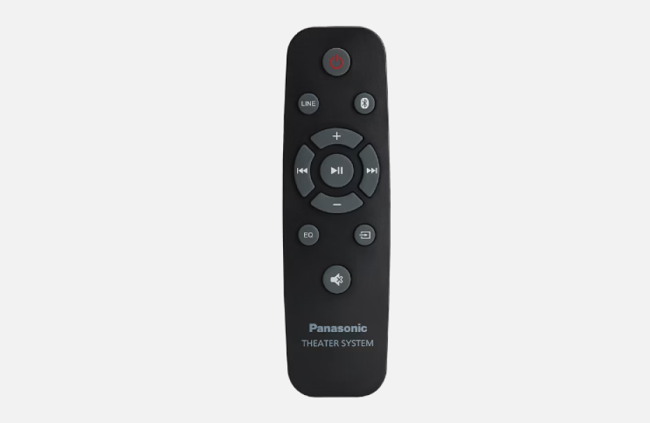 telecomando panasonic per controllo soundbar e volume