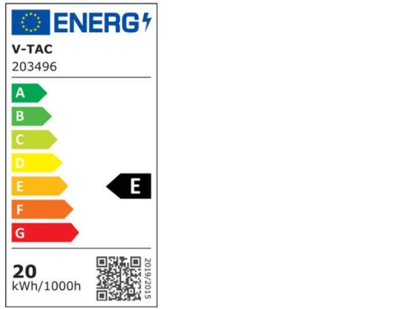 regletta led lineare 60 cm luce fredda 6500k v tac