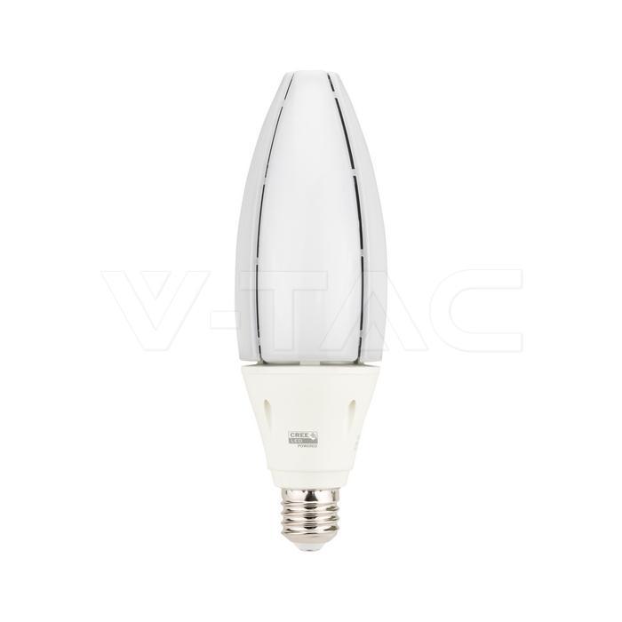 lampadina led e40 v tac 60w 4000k forma oliva