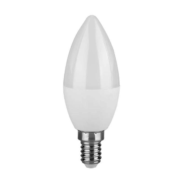 lampadina led candela e14 6 5w 6500k bianco freddo v tac