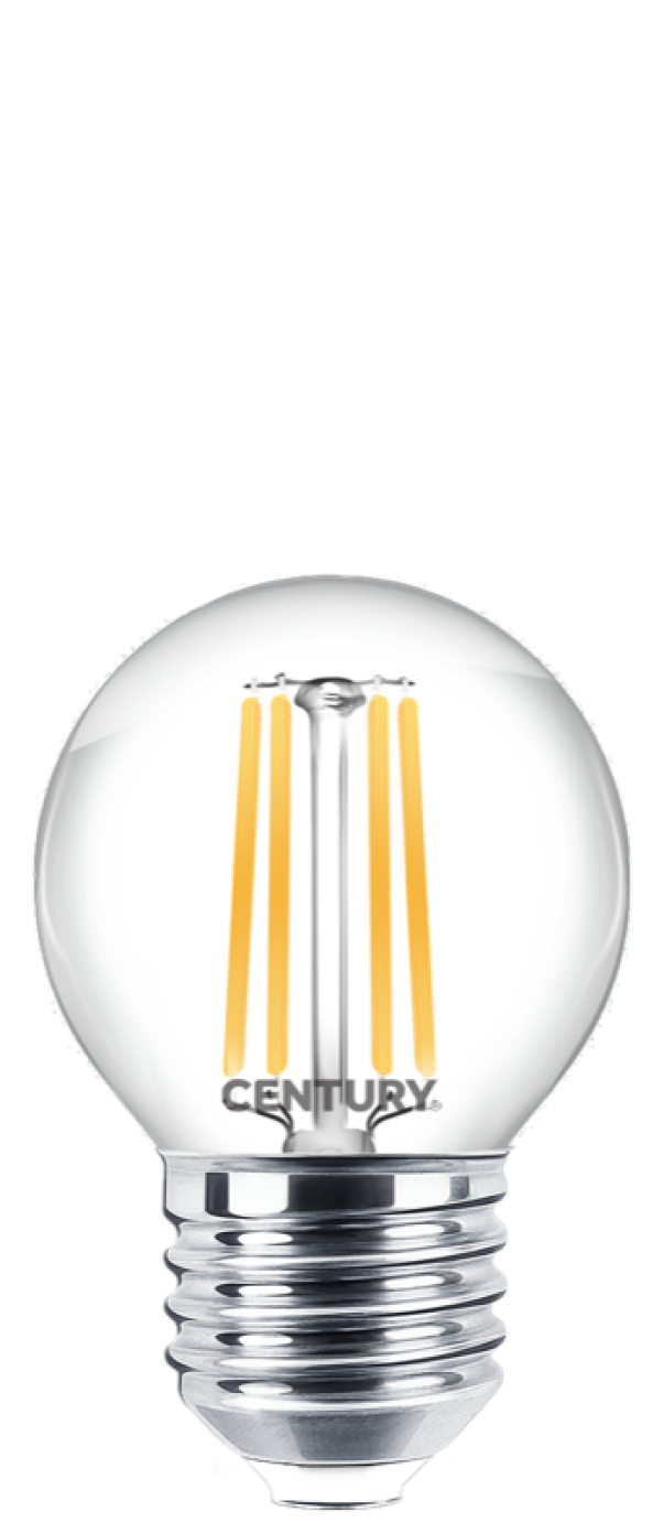 Lampadina Sfera Incanto Century 6.5W Attacco E27 Luce Naturale 4000 K - INH1G-072740 01