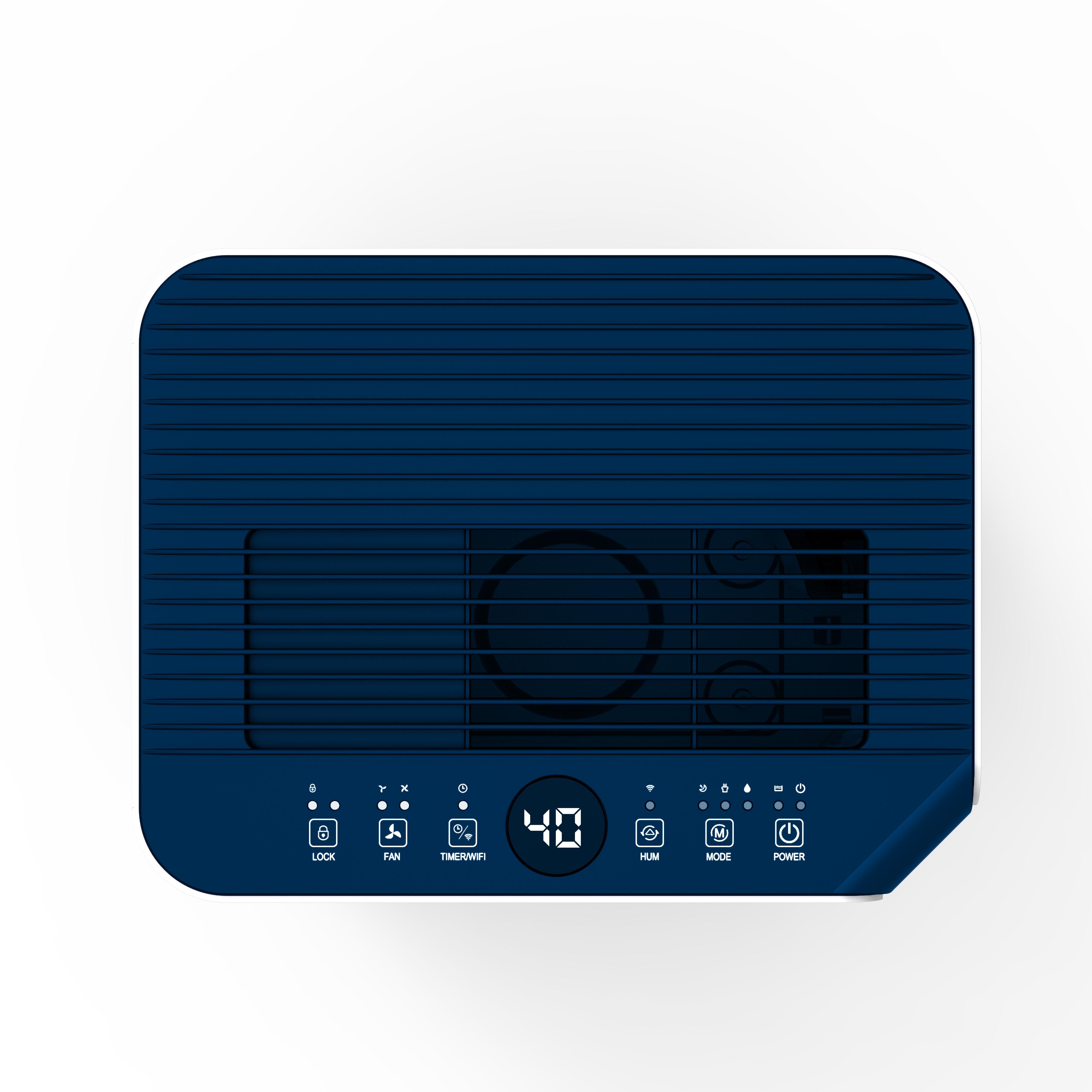 pannello di controllo deumidificatore argo con display e comandi lock fan timer wifi