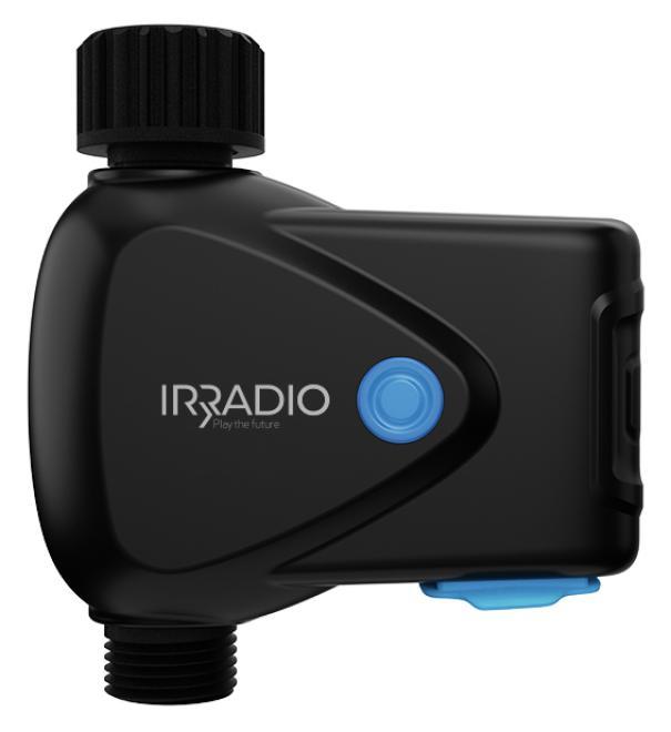centralina irrigazione smart irradio con attacco 3 4 dn20 vista frontale