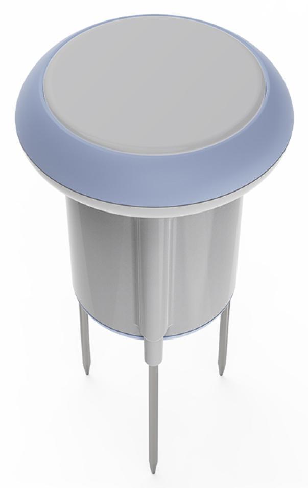 vista superiore sensore umidita terreno smart per giardino