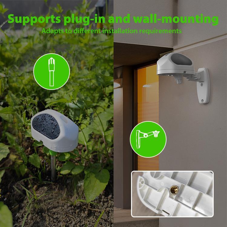 sensore pioggia smart da esterno installazione a picchetto o a parete