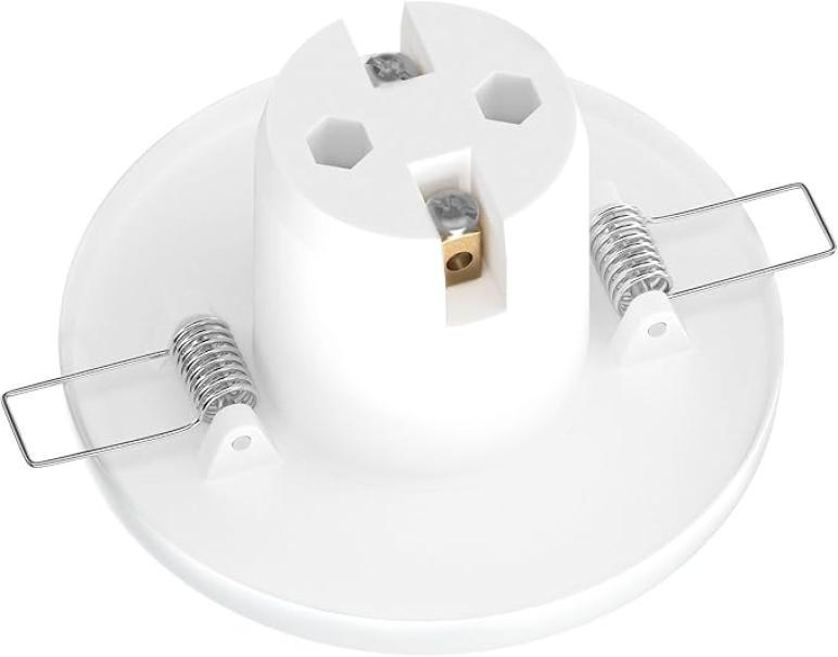 Plafoniera da Incasso E27 rotonda, 99mm u00d8, 1x E27 max. 60W Bianco - LC-EL-158 02