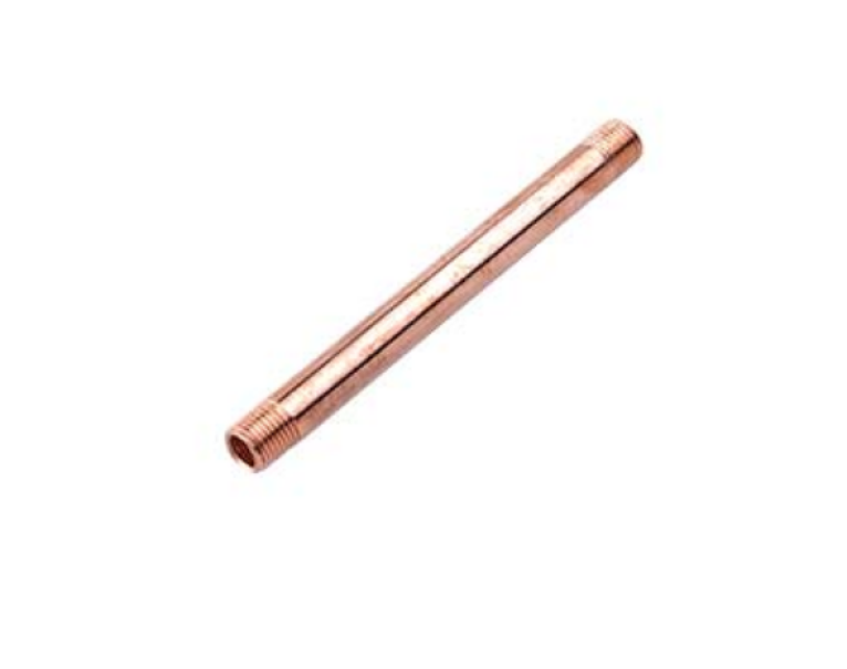 tige in metallo finitura rame doppio filetto 10 mm