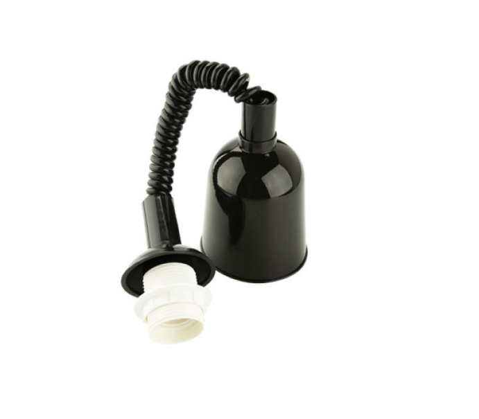 pendel termoplastico allungabile nero con portalampada e27