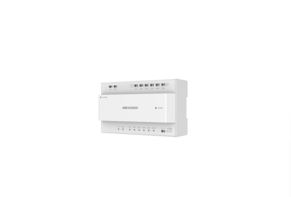 distributore 2 fili hd hikvision ds kad7060ey vista frontale e laterale