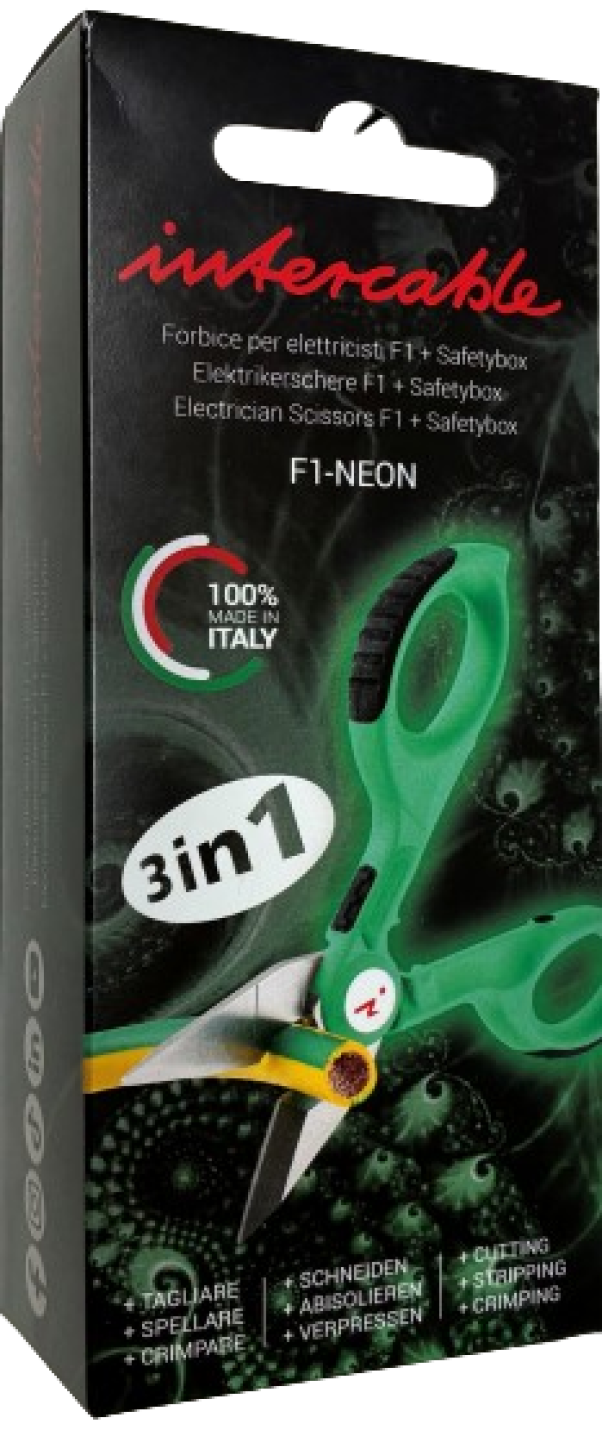 lama affilata forbice tronchese Intercable fluorescente professionale