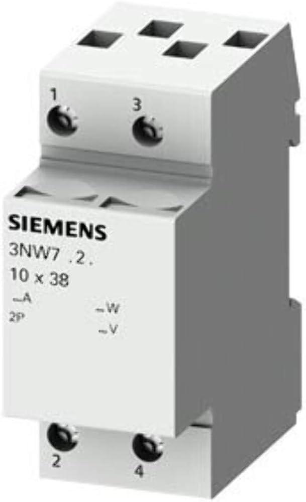 portafusibile siemens sentron 3nw70232 per cartucce 10x38 a 2 poli