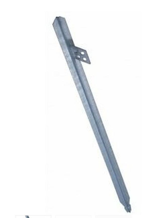 palina a croce zincata con staffa forata lunghezza 15 m