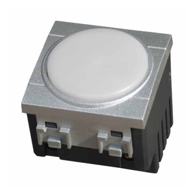 lampada emergenza led da incasso 4000k vista frontale