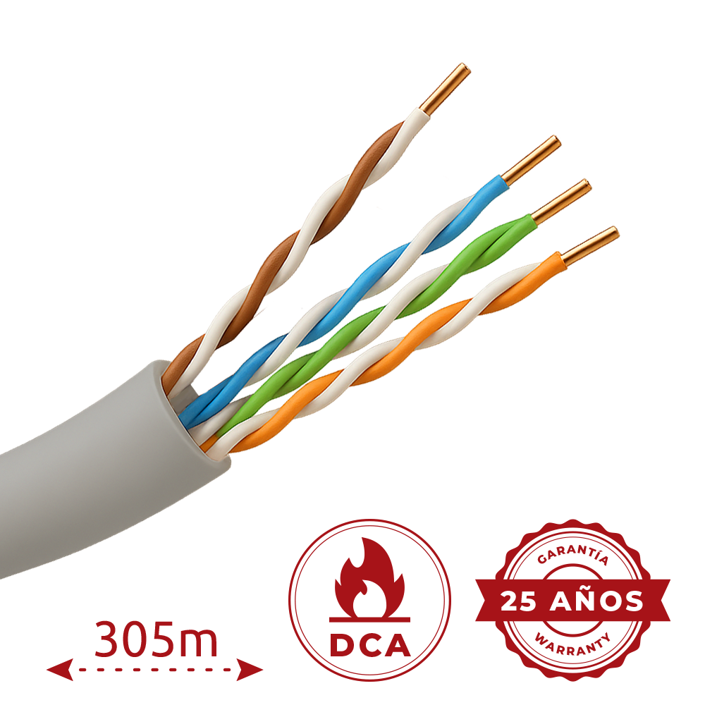 Cavo UTP Safire senza alogeni Bobina 305m  - UTP5E-305-H-DCA/B305 01