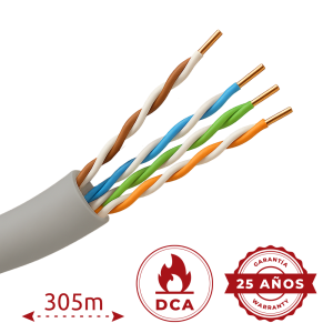 Metro di cavo rete utp cat5e   - utp5e-305-h-dca