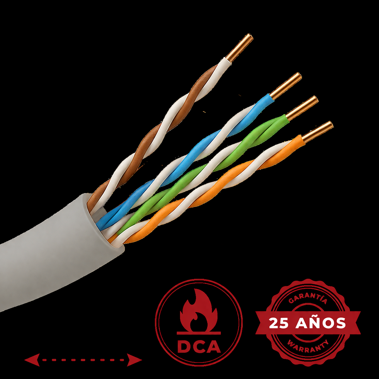 Cavo di rete utp cat5e in matassa da 305 metri guaina lszh grigia