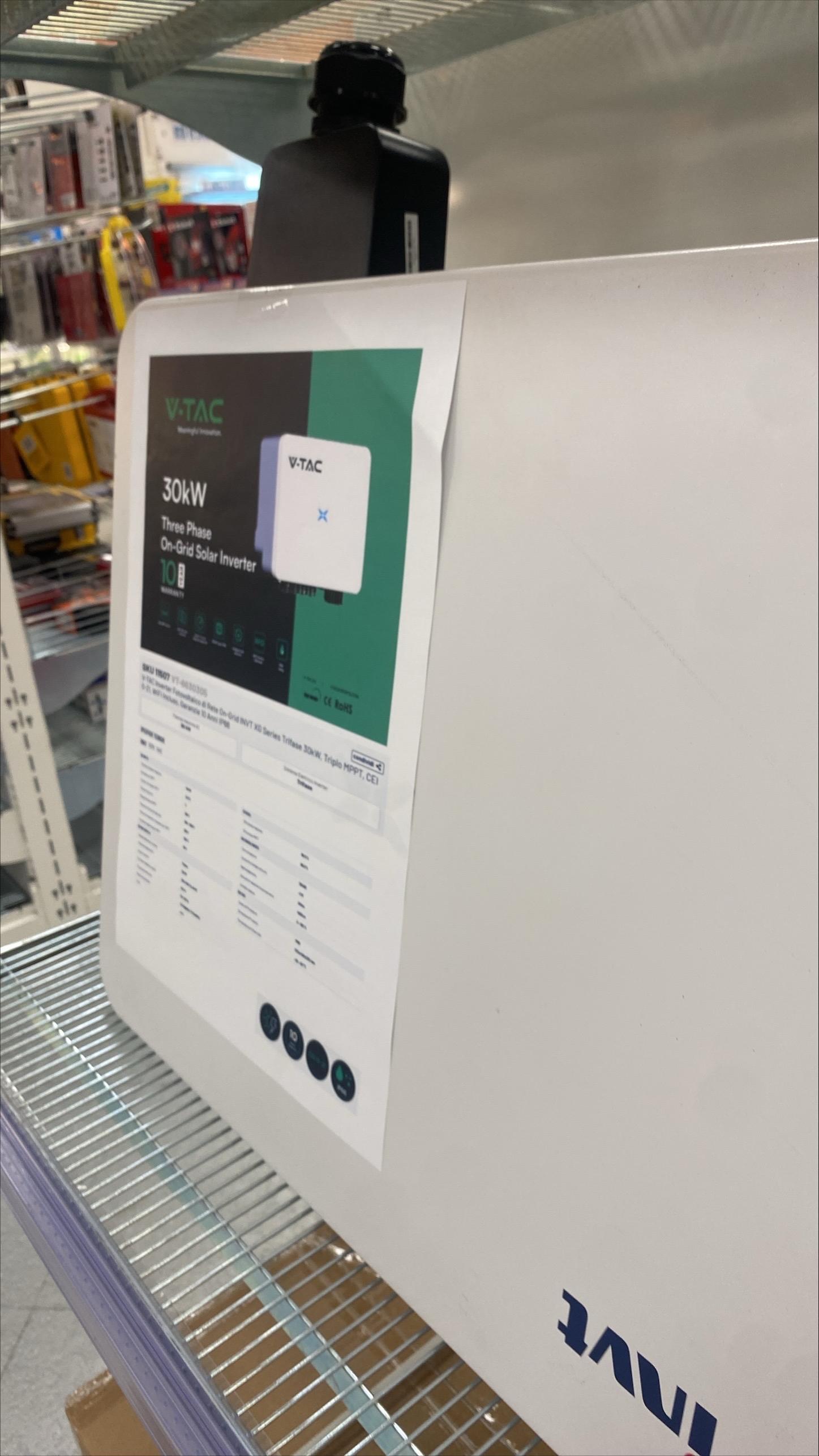 v-tac inverter fotovoltaico trifase on-grid 30 kw ip66 – v-tac vt-6630305 - 11507 - foto 5