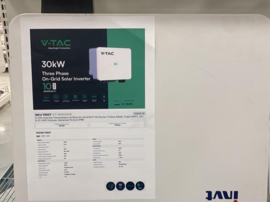 v-tac inverter fotovoltaico trifase on-grid 30 kw ip66 – v-tac vt-6630305 - 11507 - foto 6