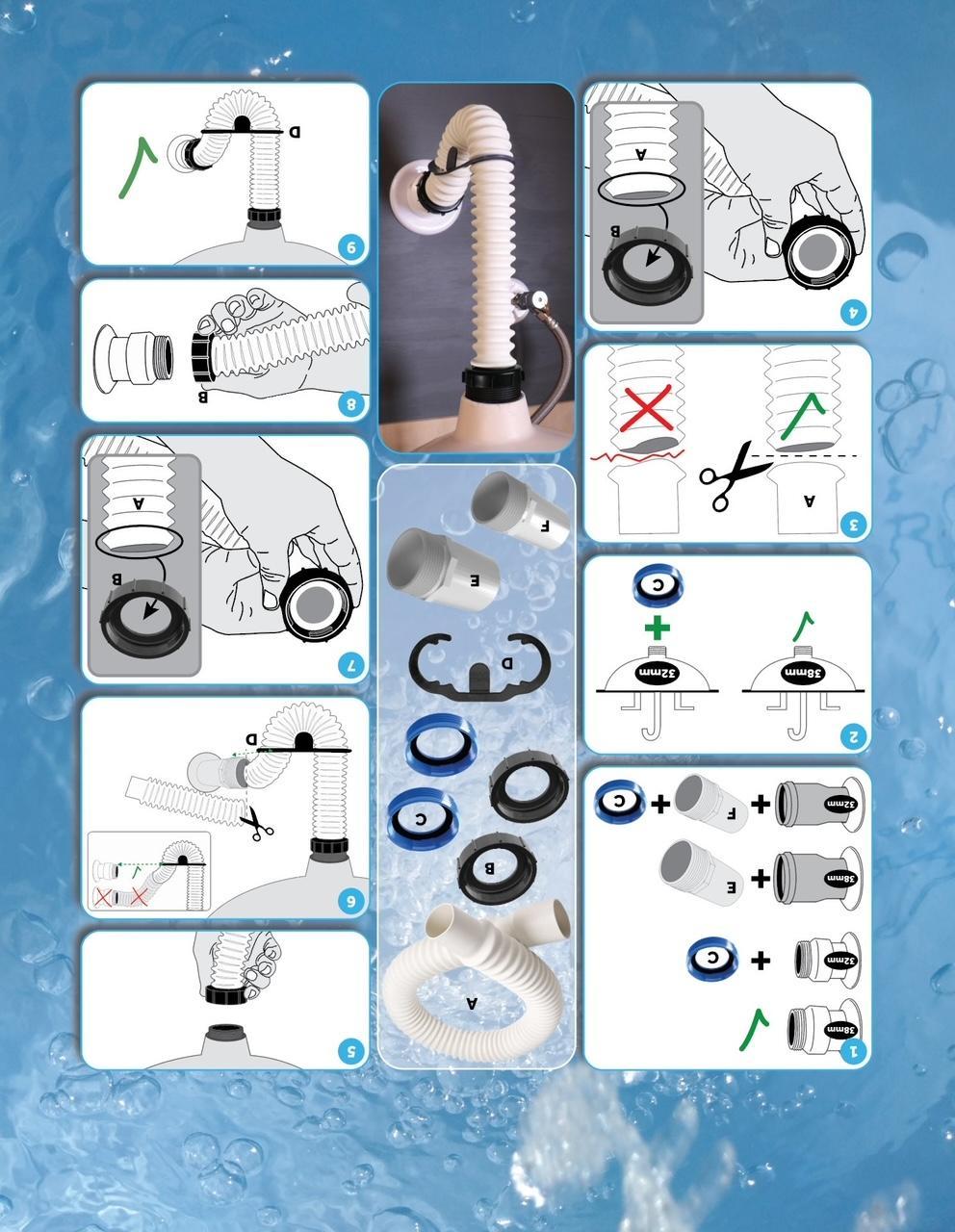 simple drain kit universale sifone in gomma simple-drain - foto 2