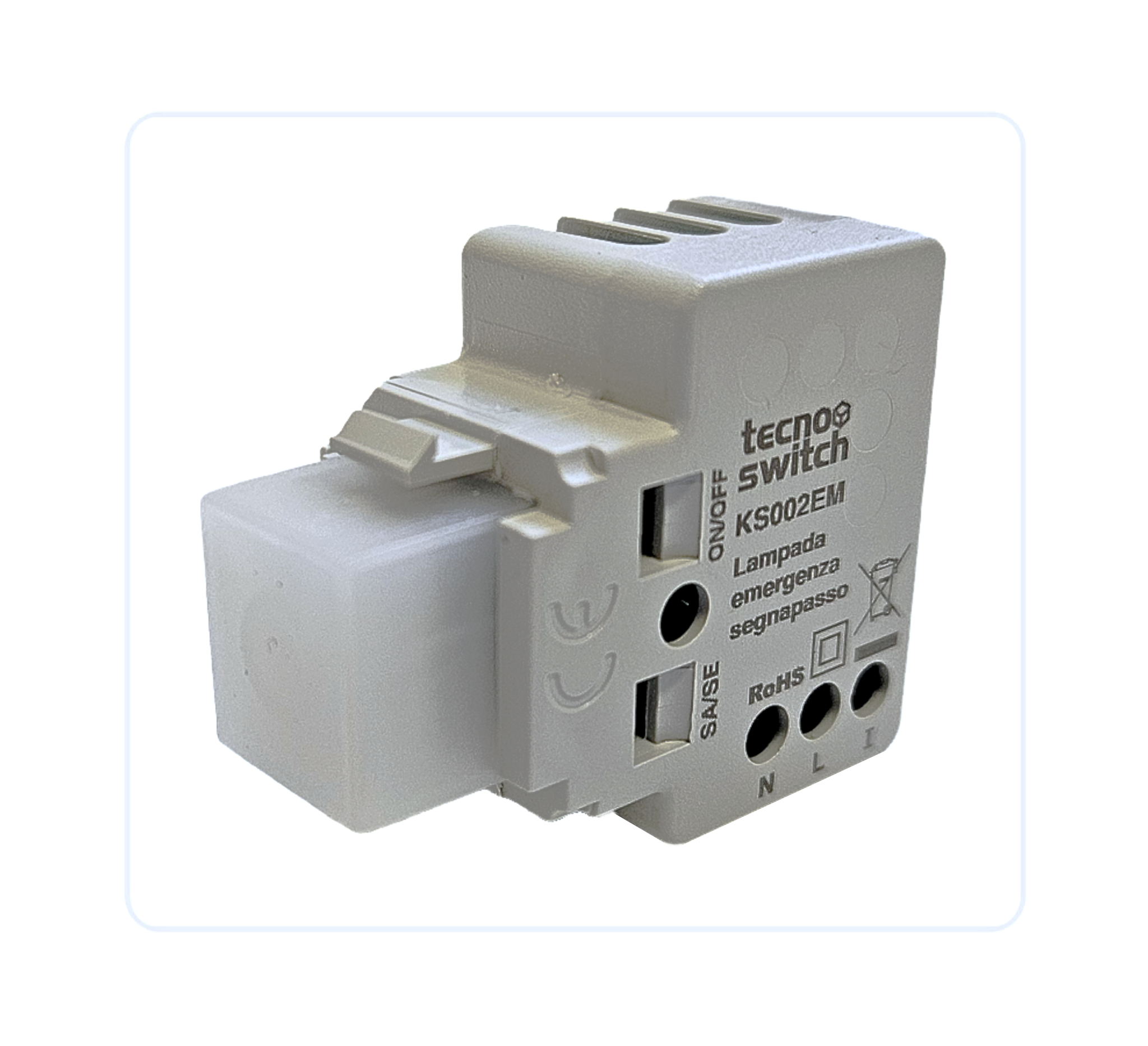 lampada di emergenza con funzione segnapasso mini keystone 40 lumen